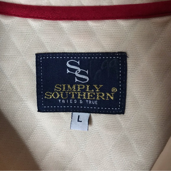 Size Large Simply Southern Quarter T Snap Pullover Layer Jacket Top Sweatshirt - Picture 4 of 10